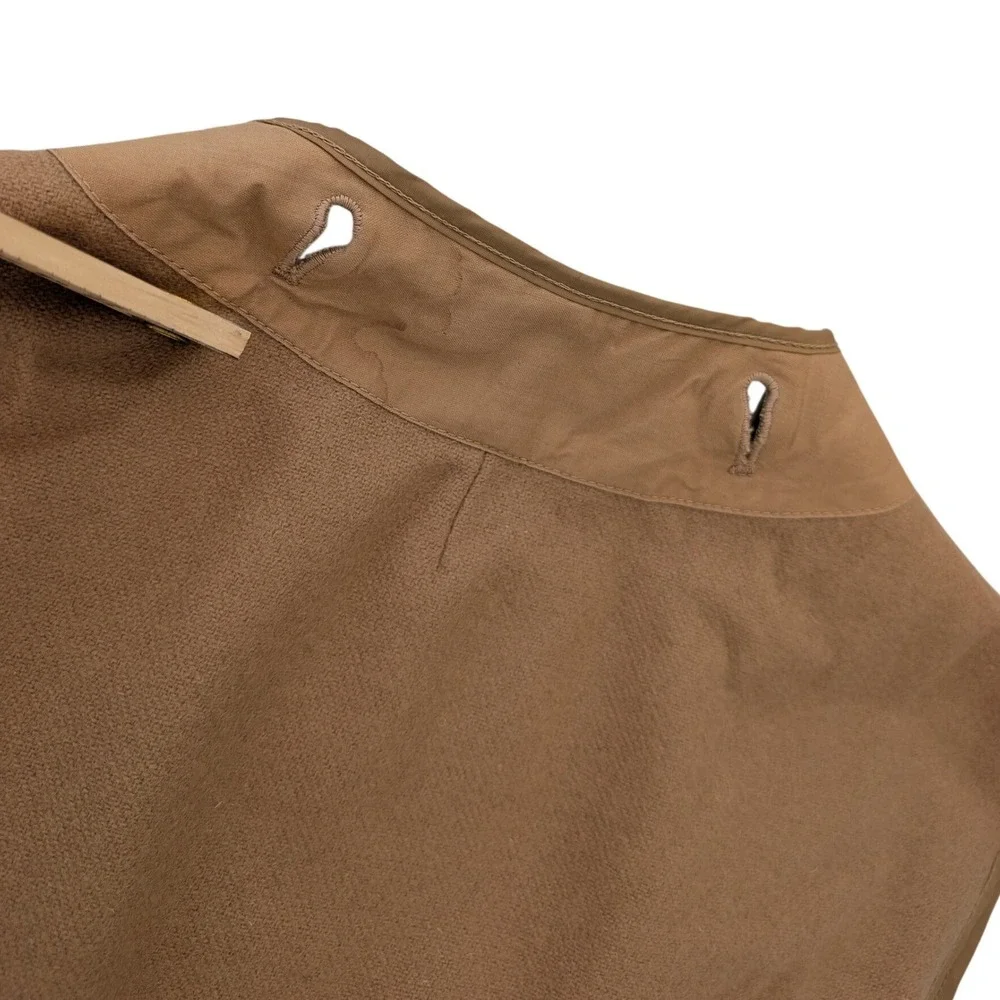 Burberrys Vintage 100% Wool Trench Coat Liner Camel Tan Replacement Women 23x42 - Picture 8 of 9